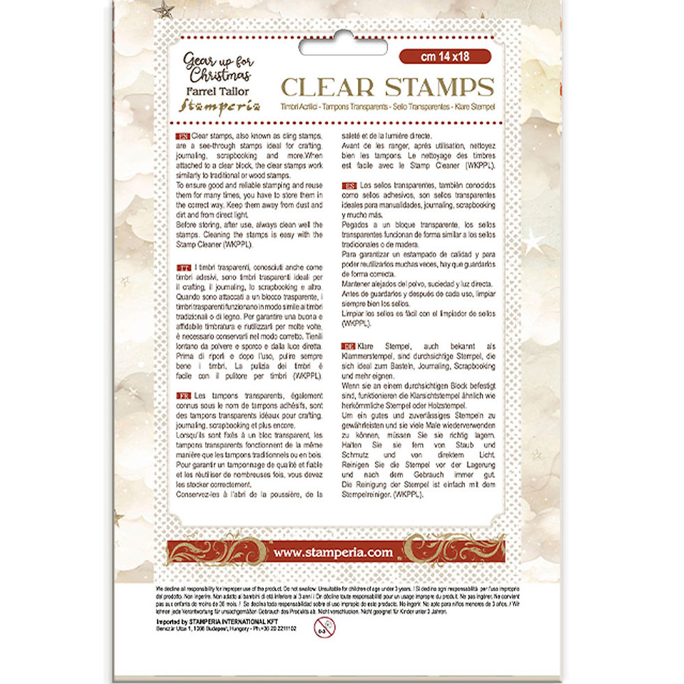 Miniatura: STAMPERIA SELLO CM 14X18 - GEAR UP FOR CHRISTMAS SNOWGLOBES