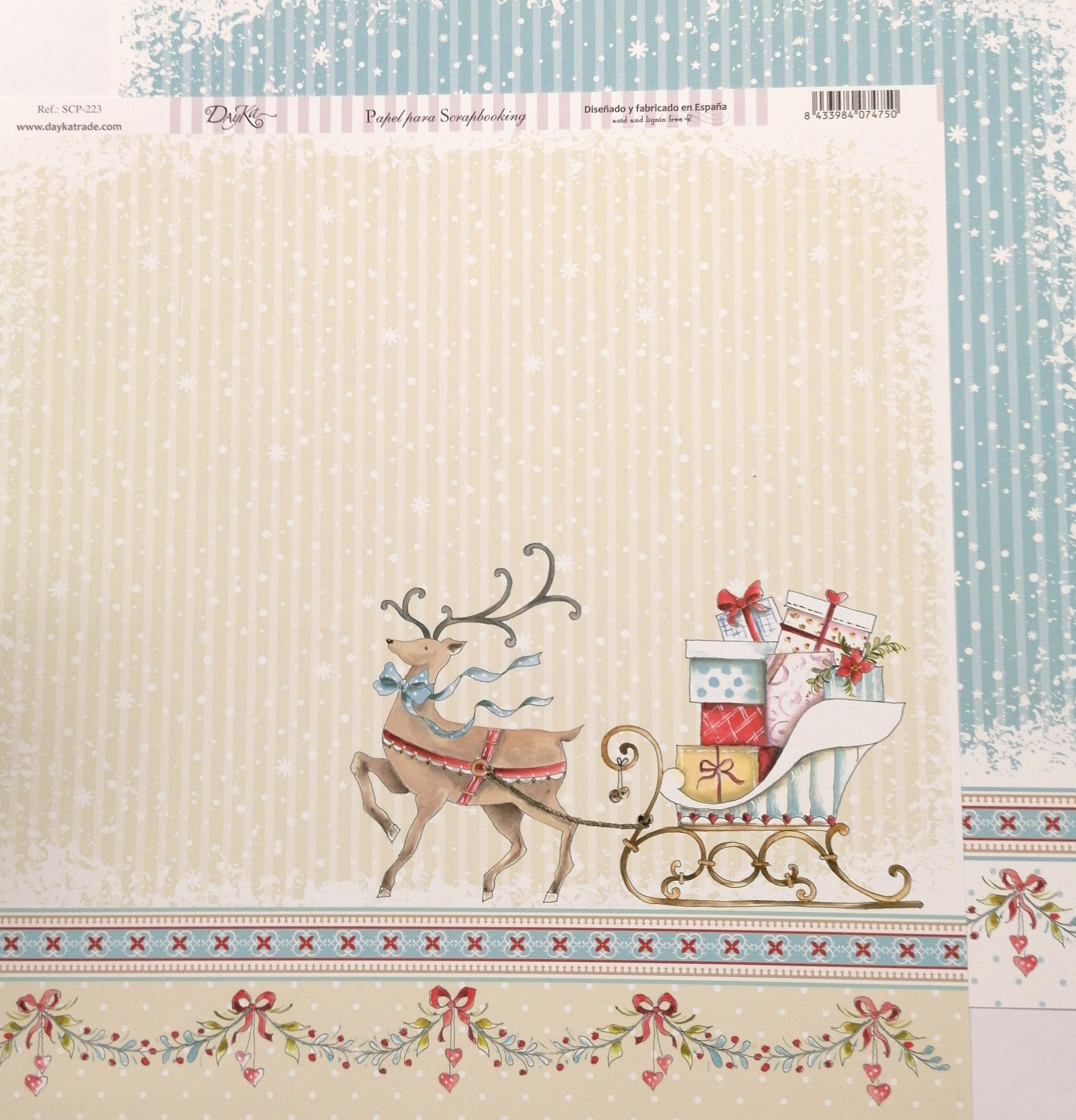 DAYKA HOJA SUELTA TRINEO CON REGALOS