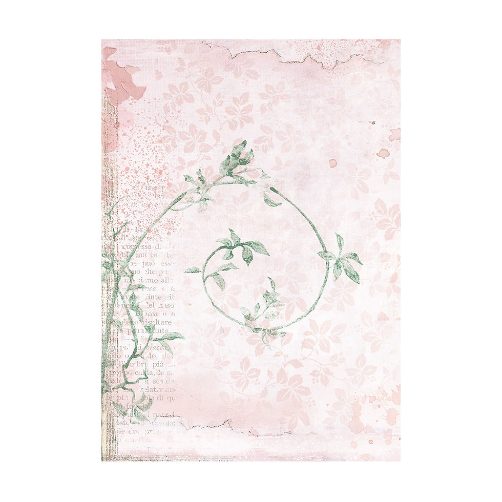 Miniatura: STAMPERIA  8 PAPELES DE ARROZ A6 BACKGROUNDS  - ROSELAND