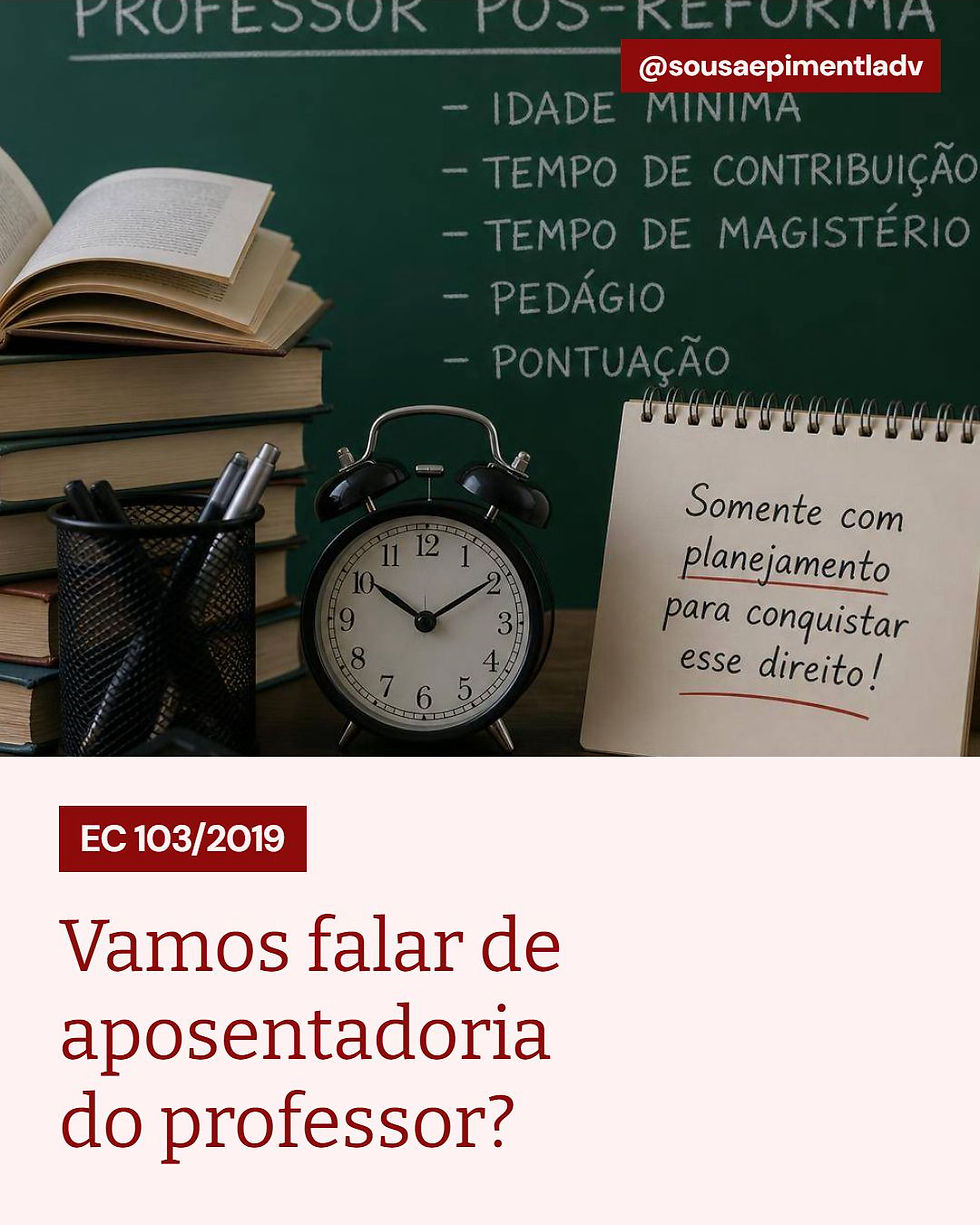 Como funciona a aposentadoria para professor da educação infantil e ensino fundamental após a EC 103/2019?