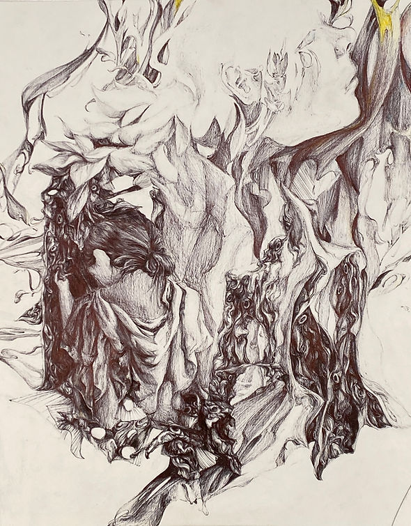 running toward color