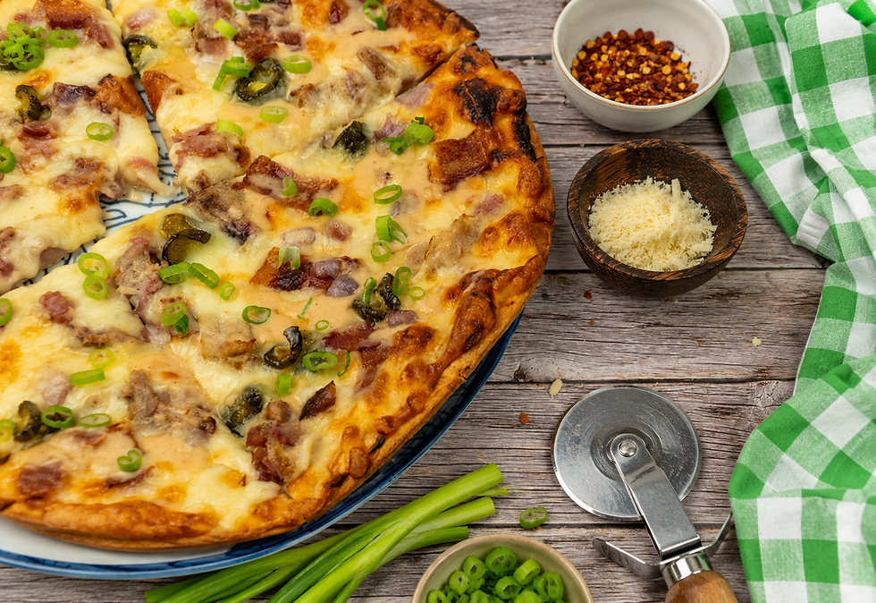 Maple Bacon Pizza with Pulled Pork