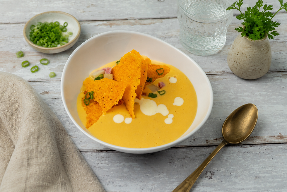 Creamy Potato & Sharp Cheddar Soup
