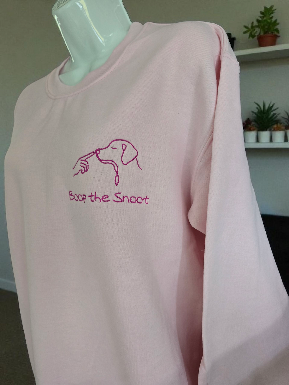 Thumbnail: Boop the Snoot Embroidered Sweatshirt | Dog Lover Gift | Cosy Unisex Jumper in M