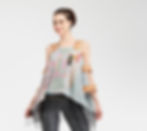 Shawl blouse tunic Front View