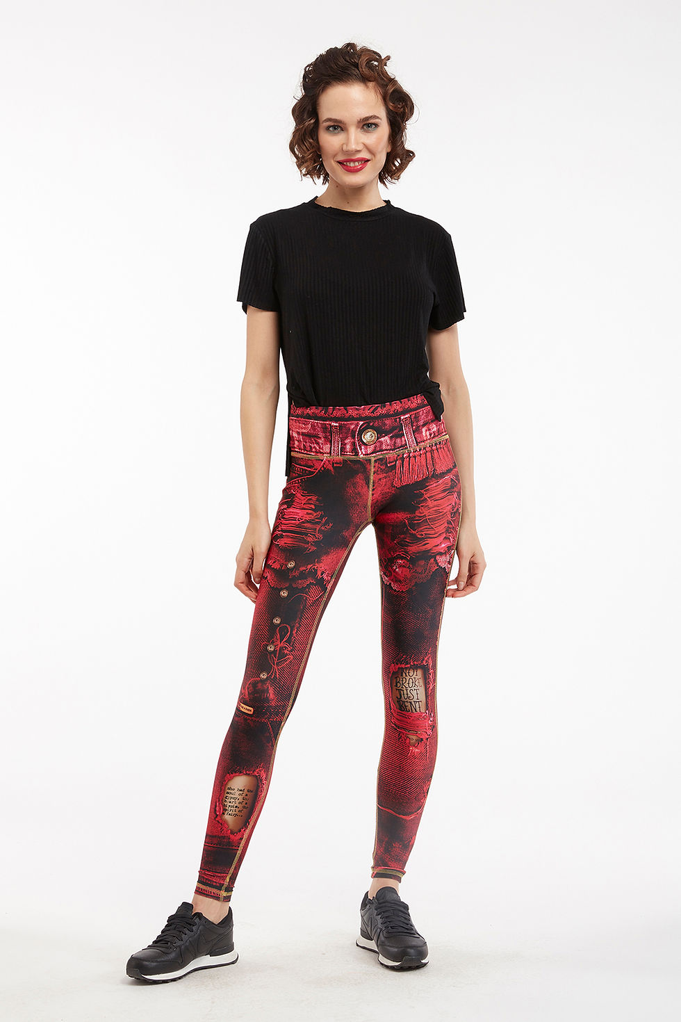 Thumbnail: Red Leggings Front View
