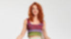 Red and green scoop neck mini shirt Front View