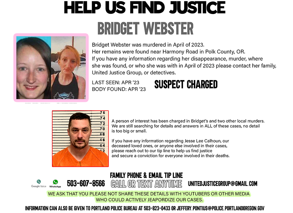 Murdered: Bridget Webster