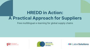 Building Supplier Capacity on Human Rights and Environmental Due Diligence (HREDD) Through Scalable E-Learning