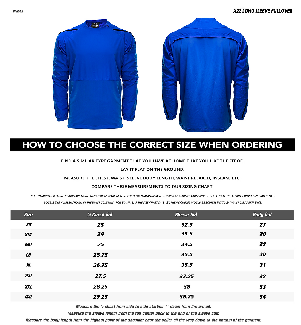 X22 PULLOVER LONG SLEEVE