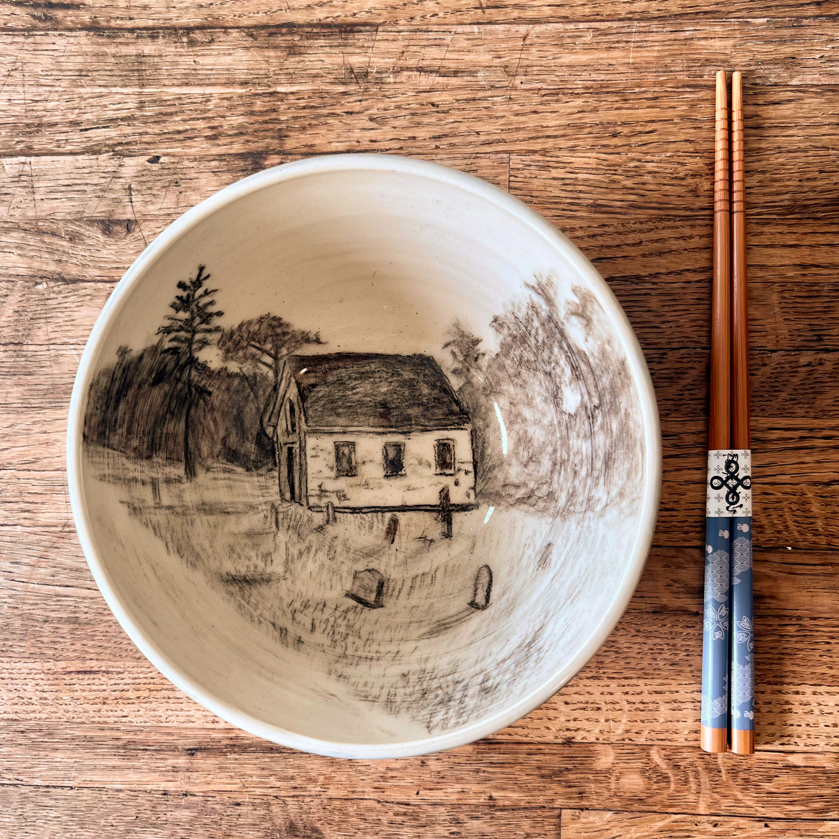 Chapel Bowl (Blue Rutile)