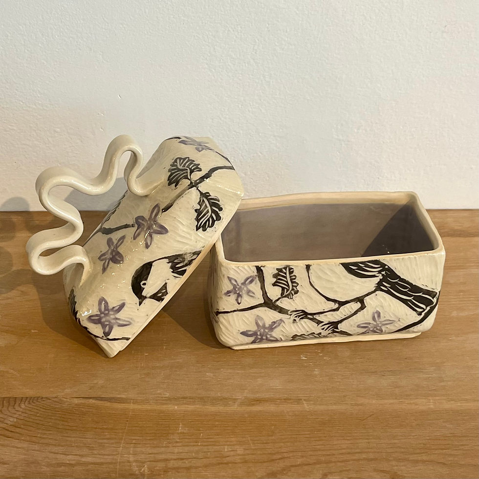 Thumbnail: Chickadee Butter Dish