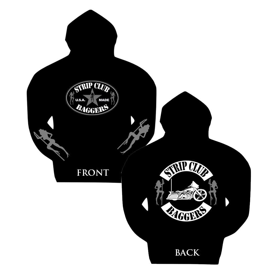 MH-SCB Strip Club Baggers Pullover Hoodie NO ZIPPER