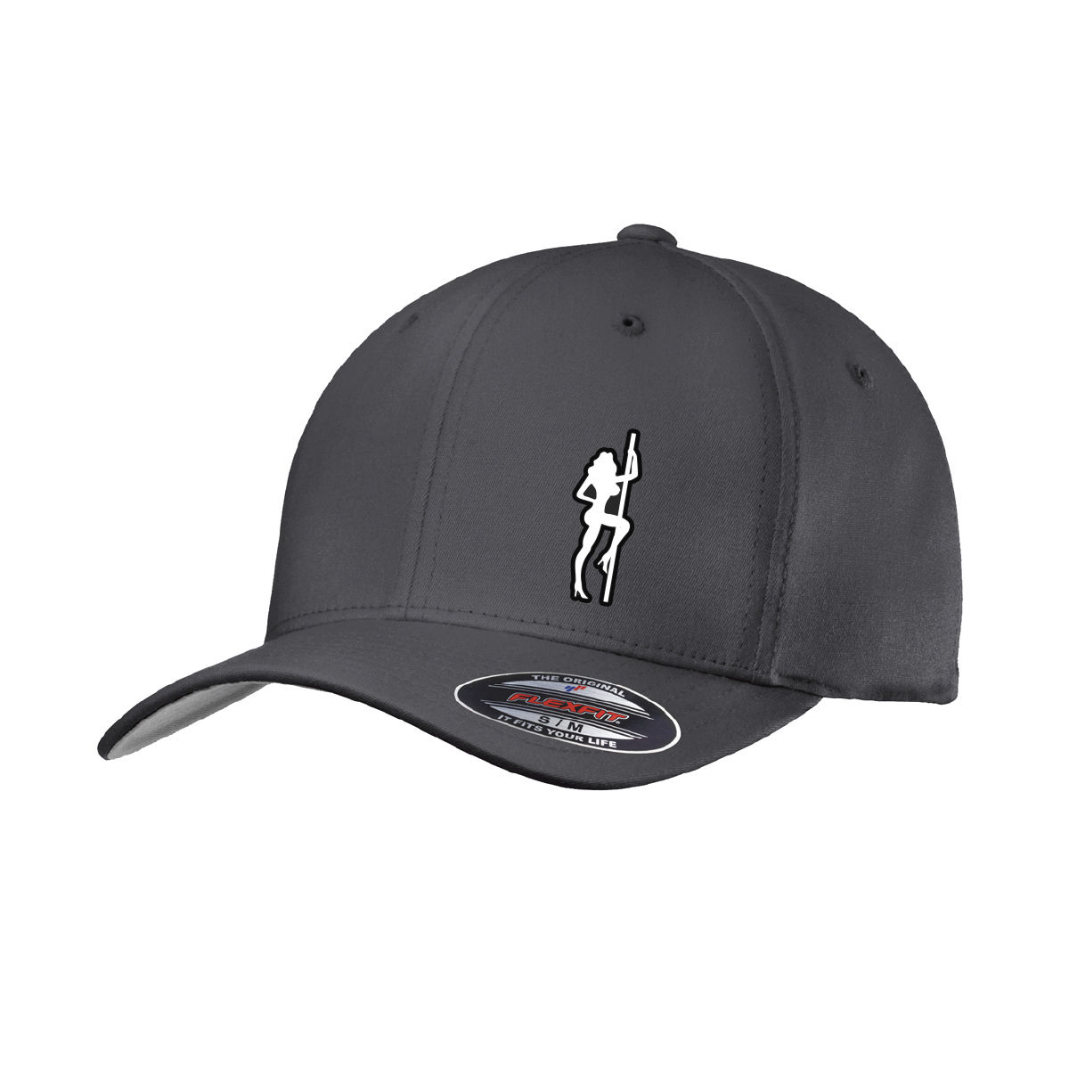 H-SCC Curved Bill Grey Fitted Hat Ball Cap