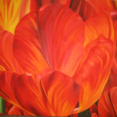 Uwe Mertsch 17個紅色方塊  188cmX146.5cm 壓克力畫布