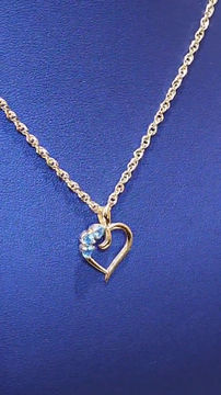 Thumbnail: 14K Aquamarine Pendant 