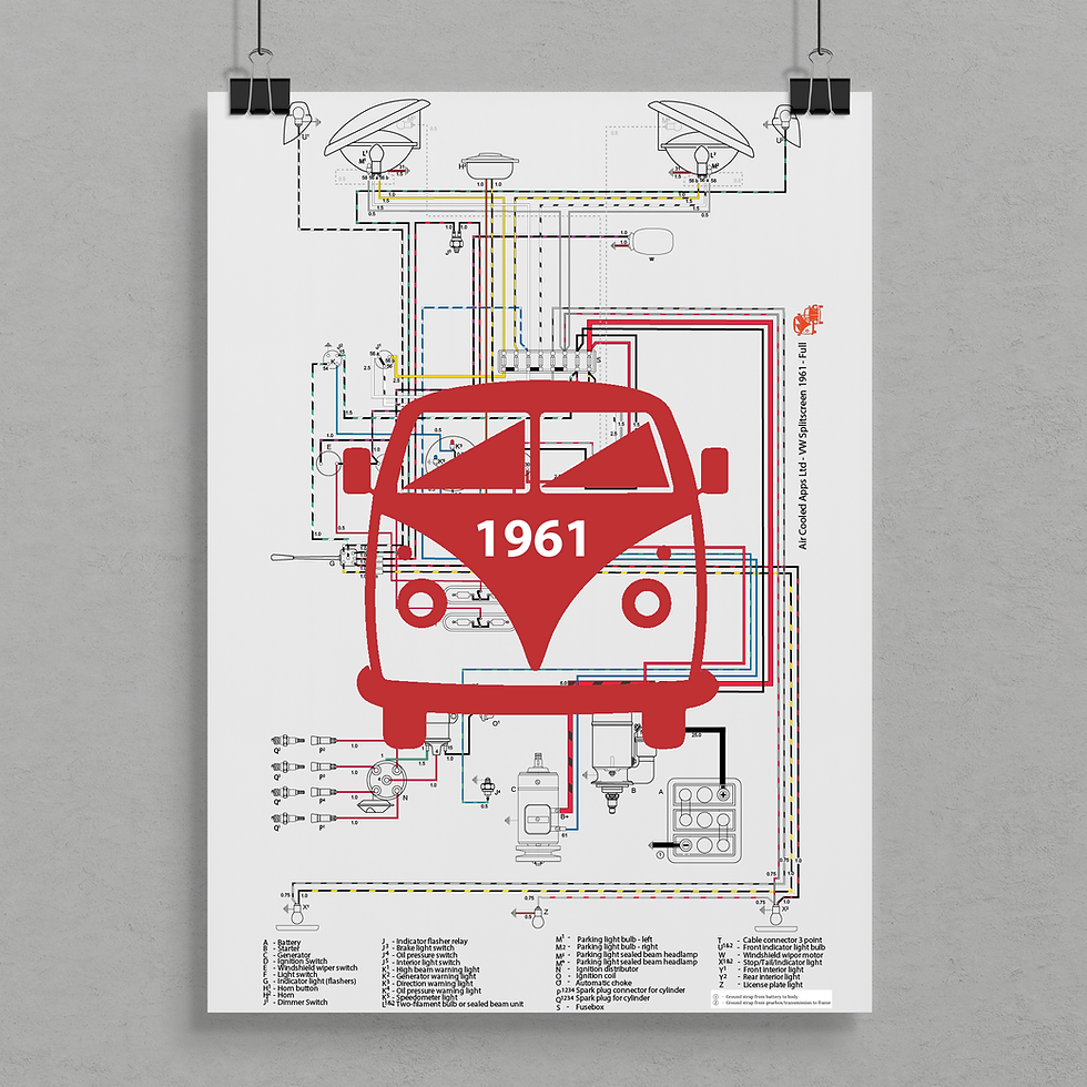 VW Splitscreen Wiring Diagram
