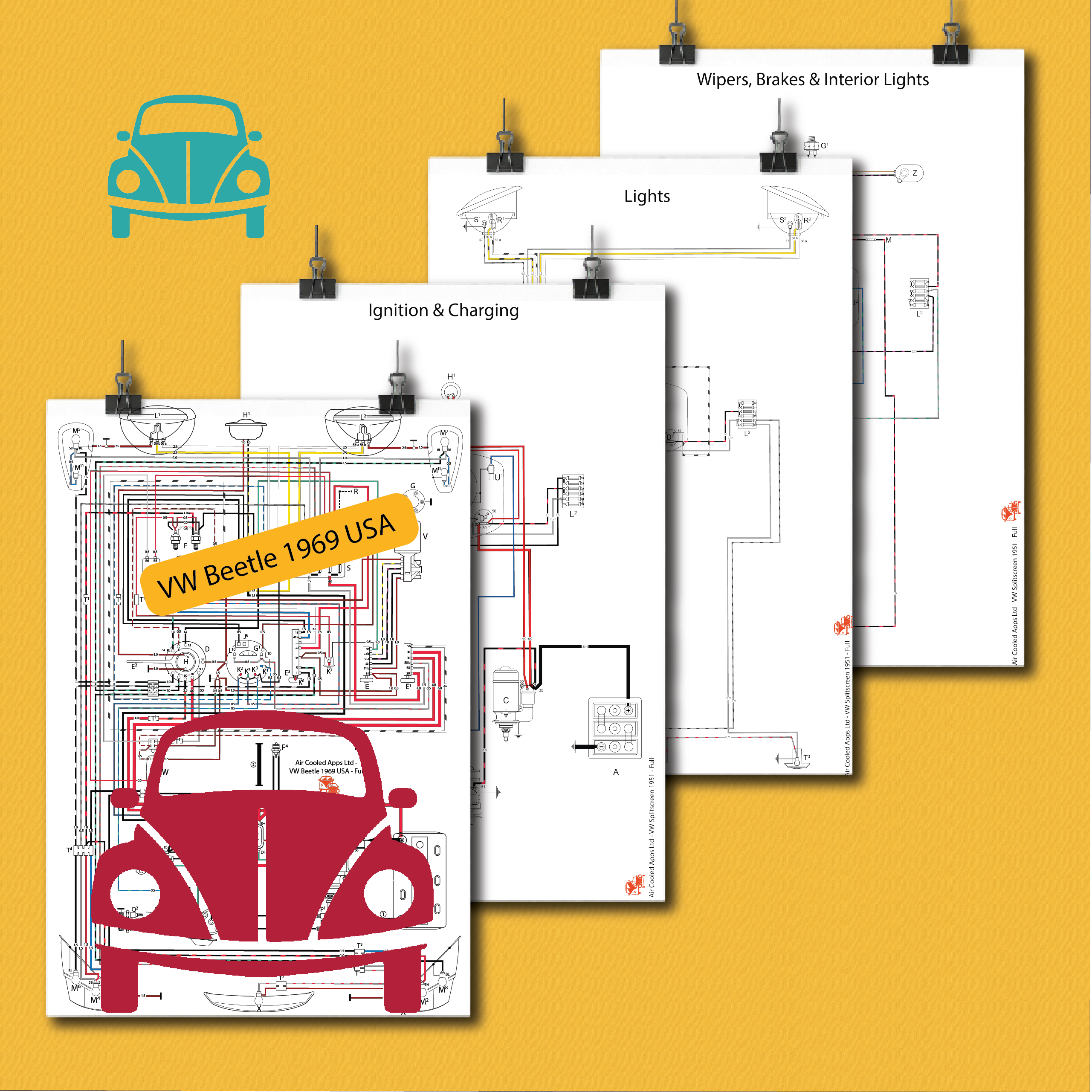 Beetle 1969 USA - Bundle (5 pages)