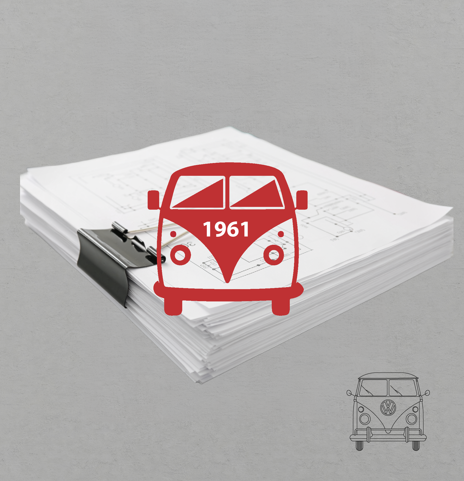 VW Splitscreen 1961 Wiring Diagram