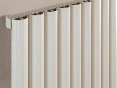 White tube aluminium radiator