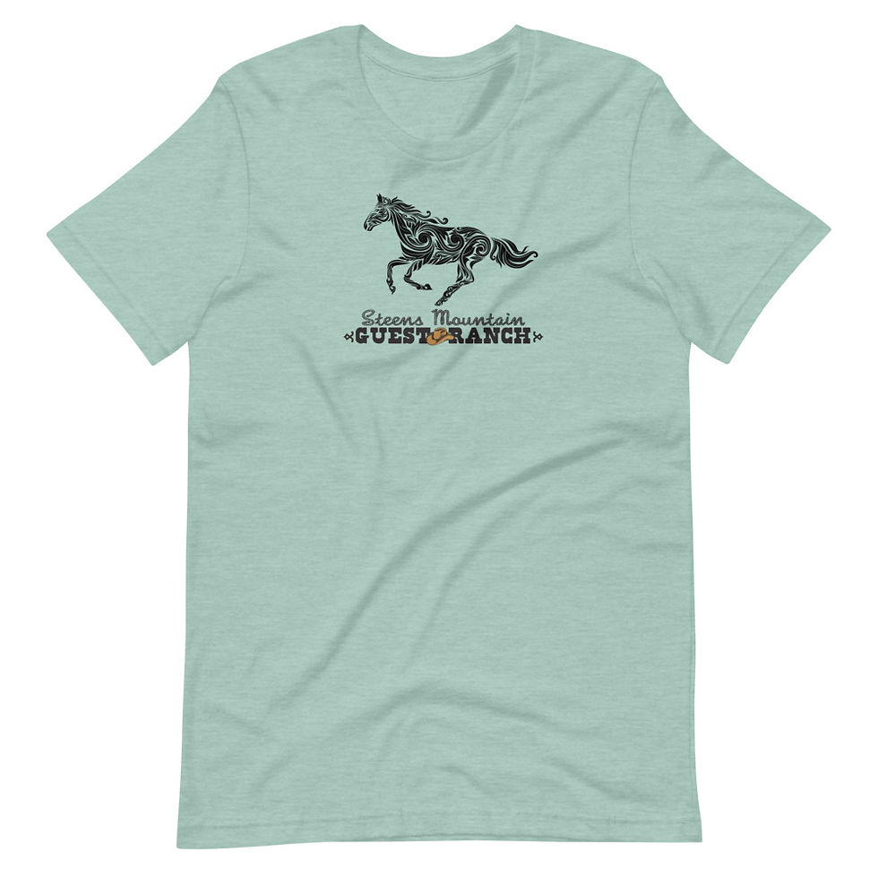 Thumbnail: Steens Mountain Guest Ranch Artist Full Horse - Short-Sleeve Unisex T-Shirt