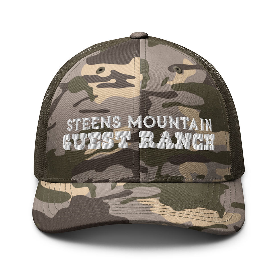 Thumbnail: Steens Mountain Guest Ranch Camouflage trucker hat