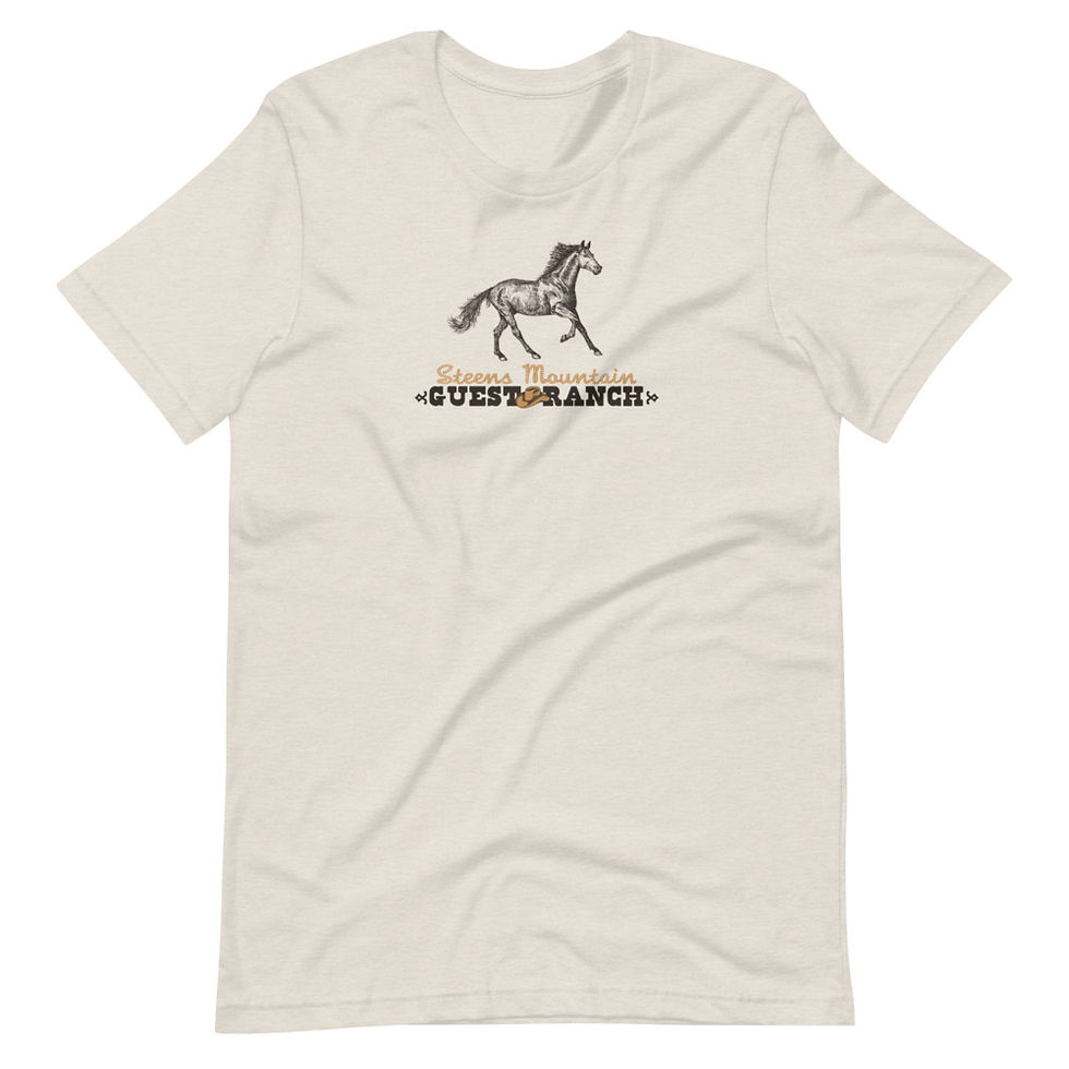 Thumbnail: Steens Mountain Guest Ranch Kiger Mustang - Short-Sleeve Unisex T-Shirt