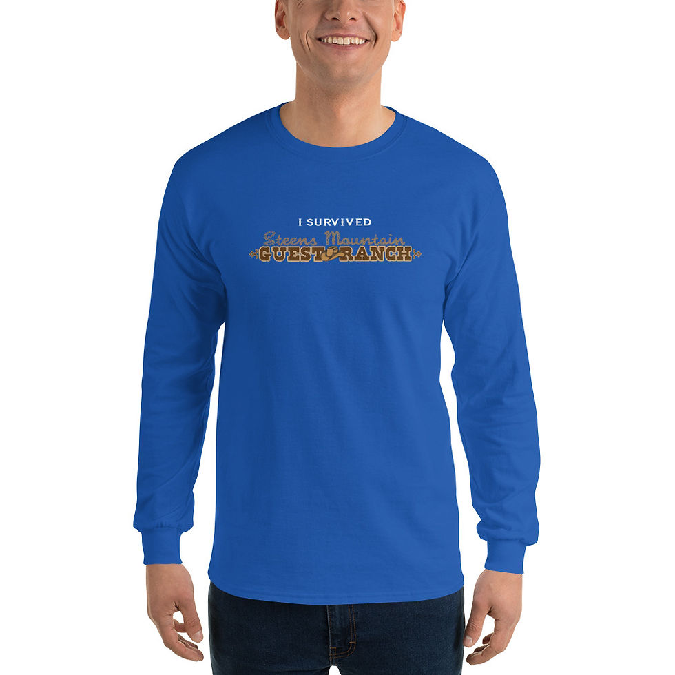 Thumbnail: I Survived Steens Mountain Guest Ranch - Men’s Long Sleeve Shirt