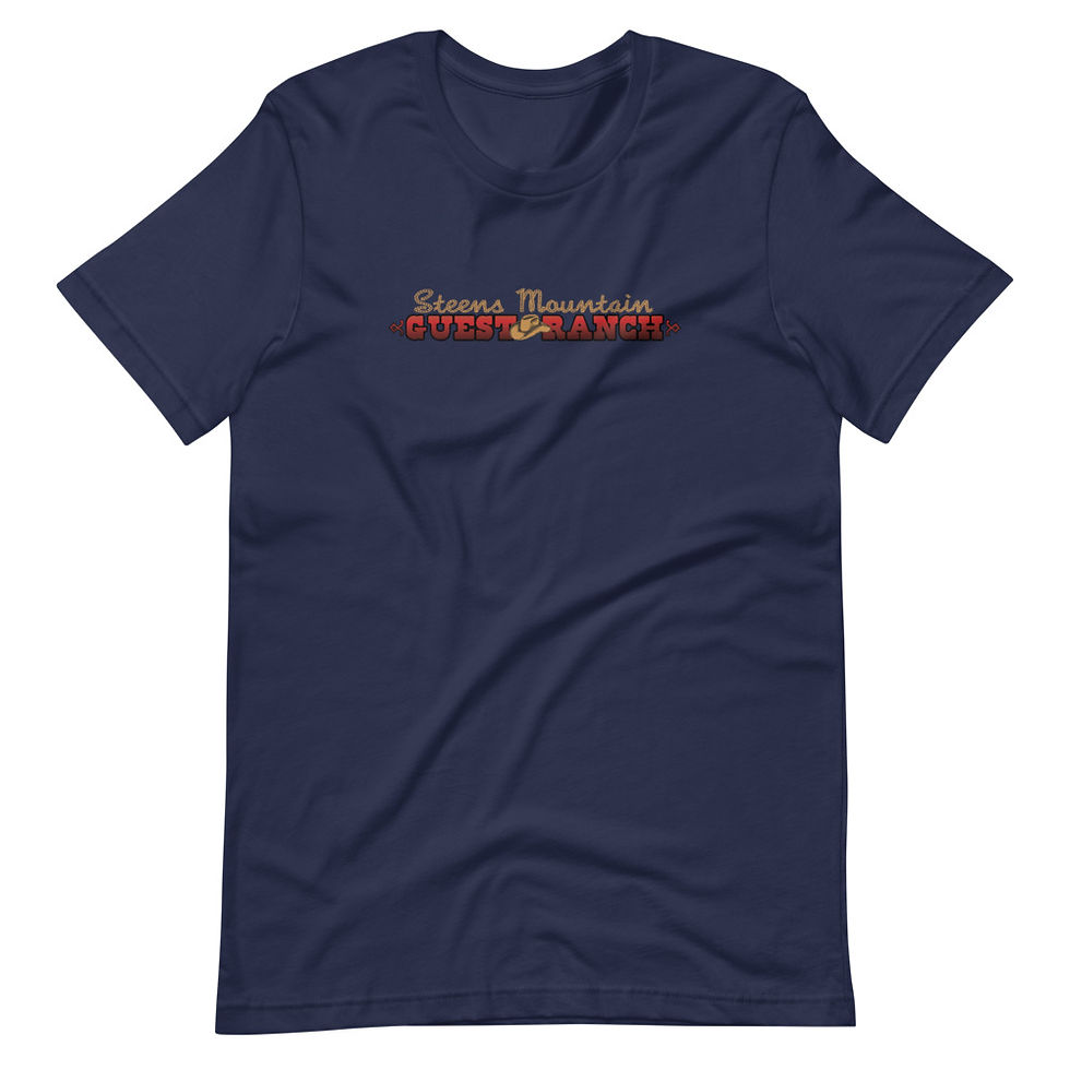 Thumbnail: Steens Mountain Guest Ranch Logo - Short-Sleeve Unisex T-Shirt