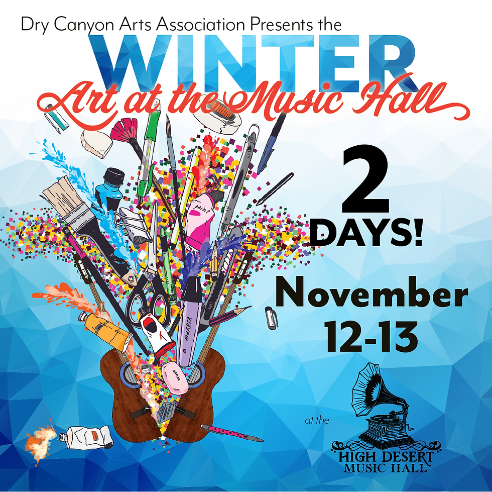 Winter Art at the Music Hall - November 12th & 13th