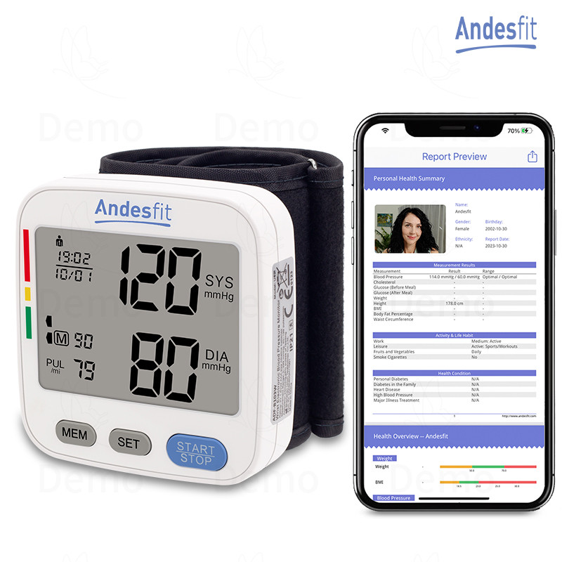 Andesfit ADF-B103W智能藍牙手腕式血壓計