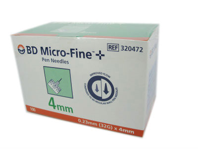 BD 胰島素注射筆專用針頭 (32G)x4mm (100支盒)