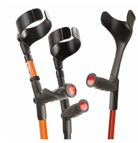 Flexyfoot Closed Cuff 萬向型避震穿手肘拐杖 ( 英國品牌)單支