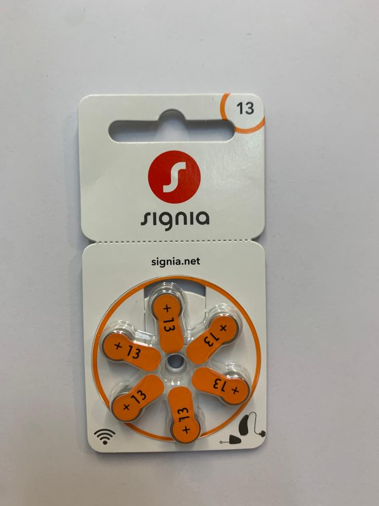 Signia 13號電池 x6粒排 (德國製造)
