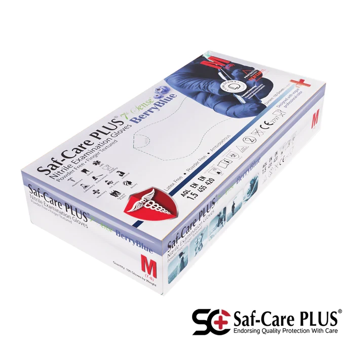 Saf-Care PLUS® 頂尖規格醫療防護手套 x100'S(1盒)