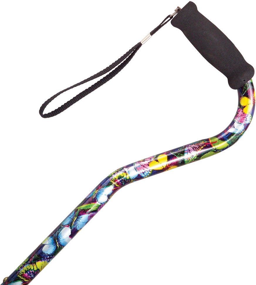 海綿軟墊手柄鋁合金拐杖