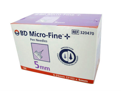 BD 胰島素注射筆專用針頭 (31G)x5mm 100支盒