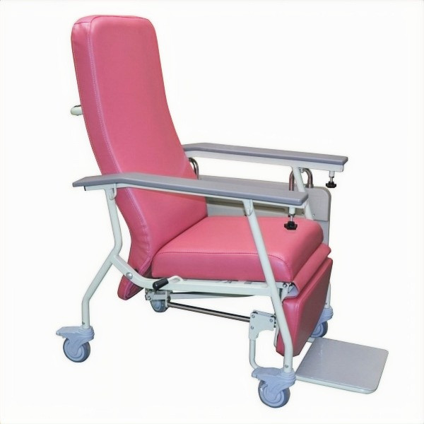 SL002有輪輕巧型傾斜式高背椅 (淡紅色)