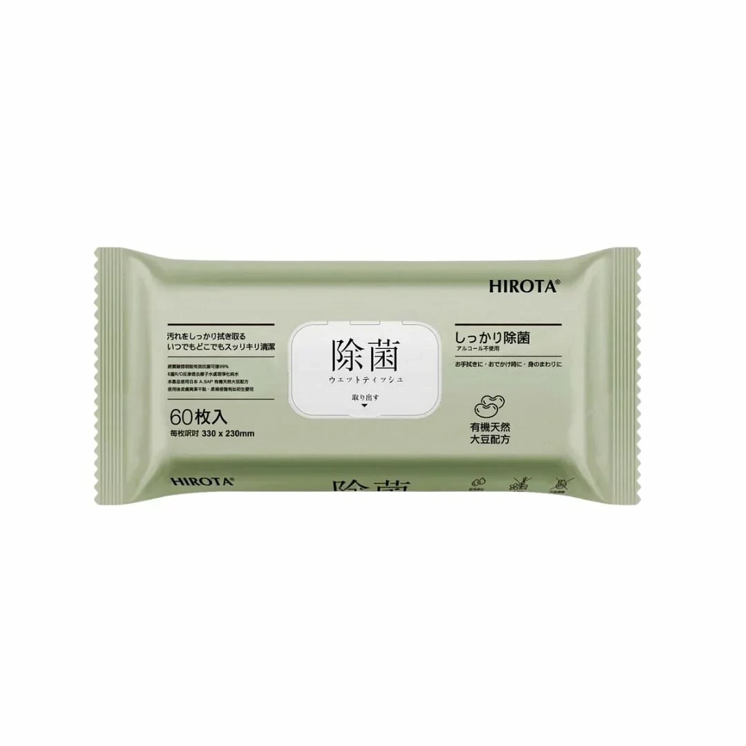 Hirota - 除菌純水濕紙巾 X60片(&nbsp;12包&nbsp;1箱)
