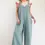 Thumbnail: Easel Flower Patch Mineral Washed Terry Knit Jumpsuit