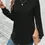 Thumbnail: Asymmetric-Hem Casual Long-Sleeved Waffle Sweatshirt