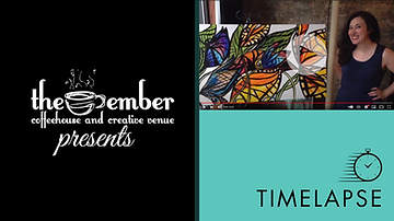 "Blossoms Aflutter" Live Painting Performance by Sue Skavlem (Burke)