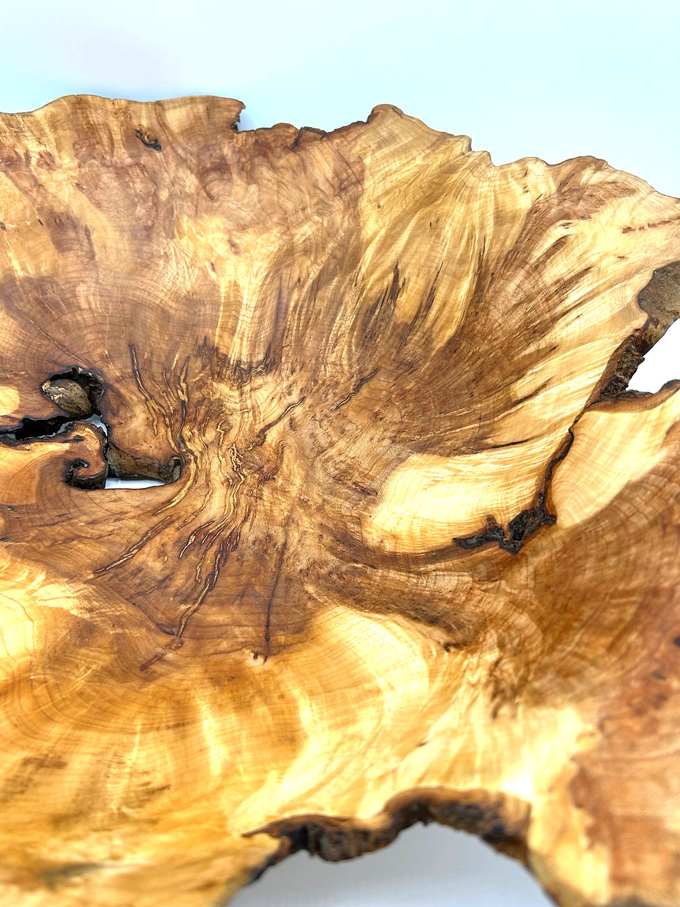 Thumbnail: Sold Large Sugar Maple Natural Edge Burl Bowl
