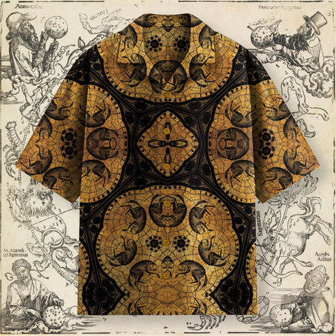 Lush textile design illustration for clothing brand 