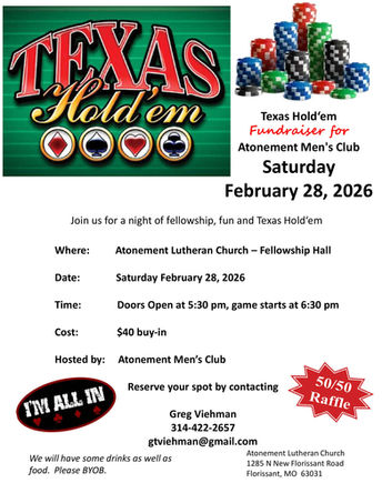 Texas Hold'em - Men's Club