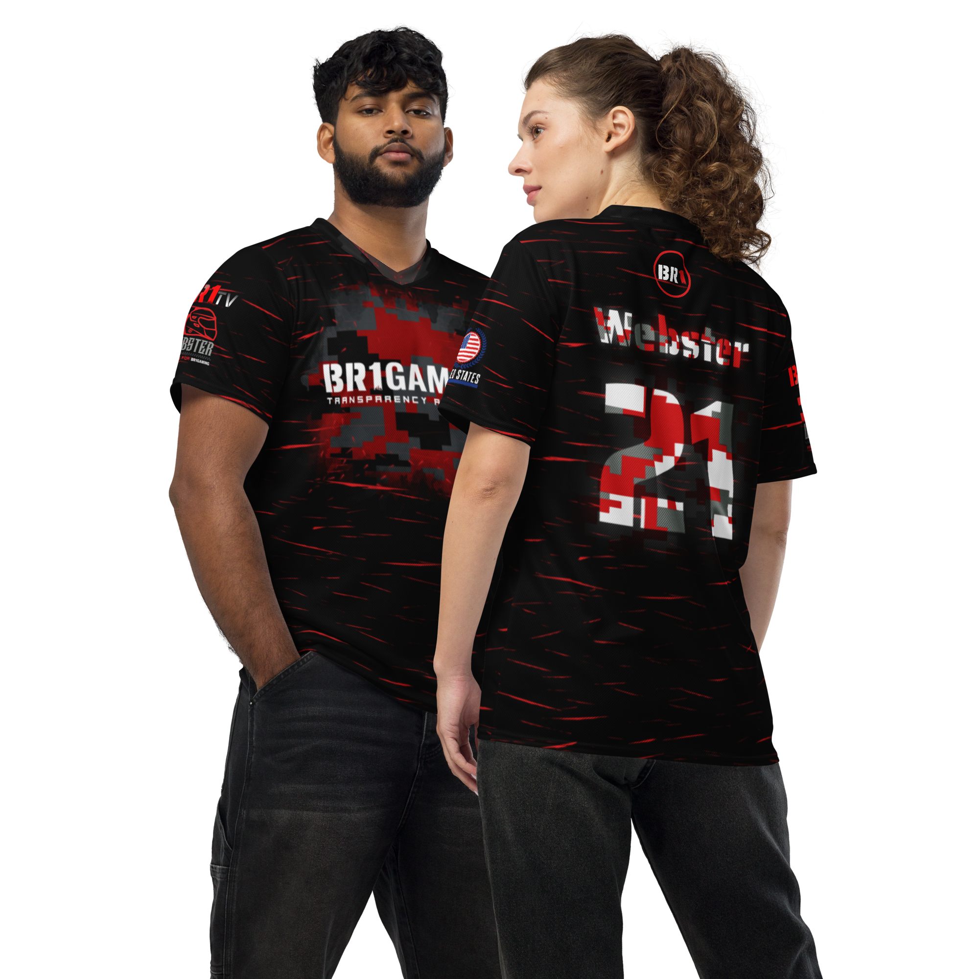 BR1 GAMING unisex CONTENT CREATOR Jersey WEBSTER