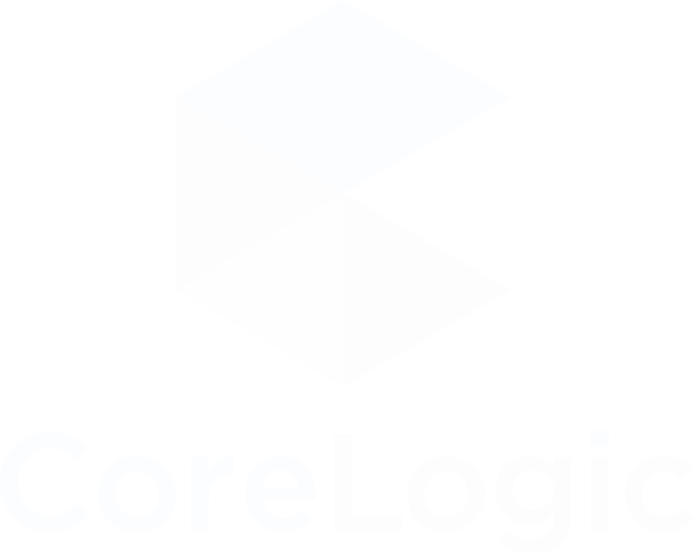 CoreLogic logo with 3D geometric cube icon
