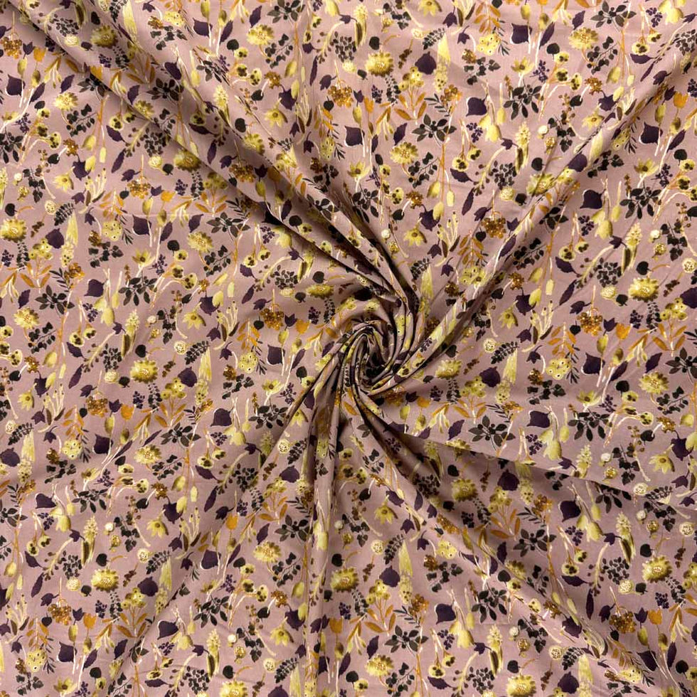 Kokka Japanese Lawn Floral Cotton printed dress fabric