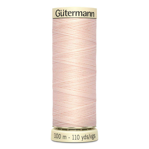 Fil à Coudre Gutermann Coton Naturel - 109m Bleu Ciel, Mercerisé