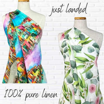 2 new linen prints